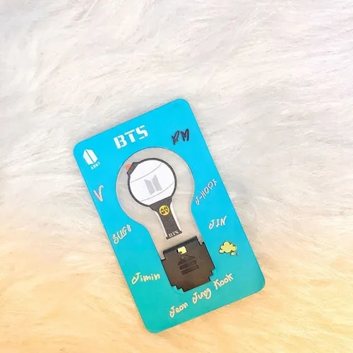 Cartão BTS luz noturna