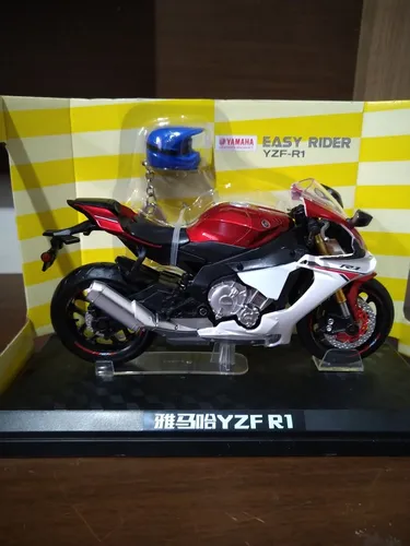 Miniatura moto Yamaha R1 2017 1:12
