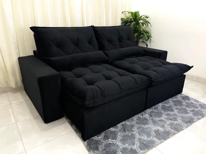 Sofá Retrátil Reclinável Havai 2.50m fl65
