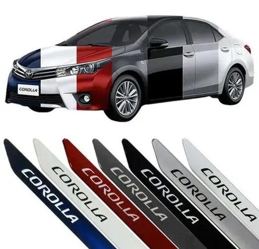 Frisos Laterais Toyota Corolla - Pintados / Baixo-relevo / Auto-relevo - Cromados