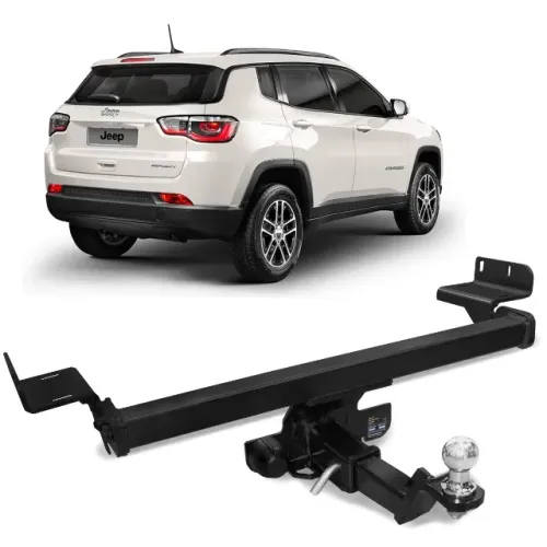Engate Reboque Jeep Compass 2017 à 2022 - 4x2 / 4x4 - Removível 