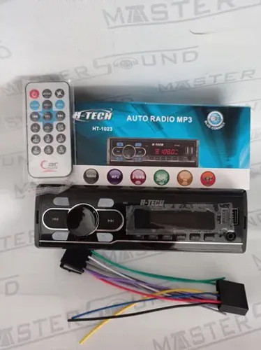 Auto rádio. H-Tech. HT-1023. Com: 2 usb, sd, auxiliar, bluetooth. Garantia.