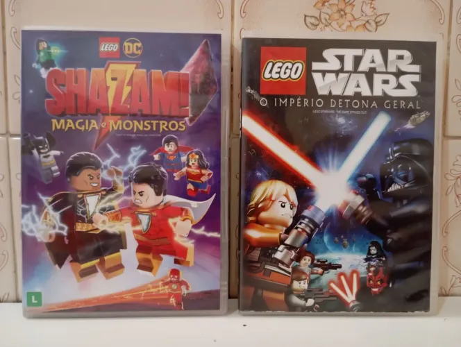 Combo Dvds Lego Desenhos Shazam! + Star Wars - Originais
