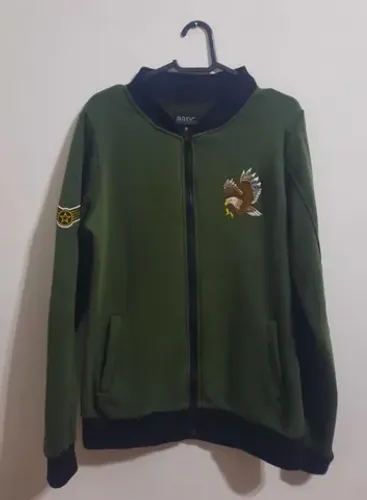 Jaqueta Moletom Unissex Estilo Militar Tamanho P - Em Perfeito Estado
