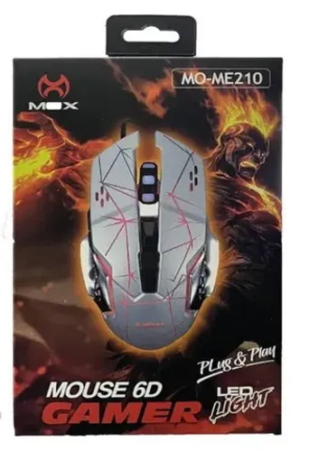 Mouse 6d Gamer Mox Plug And Play Led Light