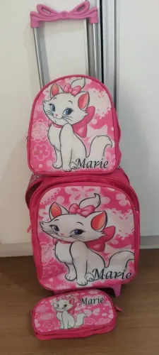 Mochila de rodinhas gata Marie