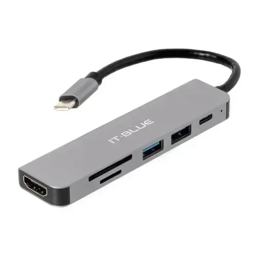Hub USB-C 6 em 1 Modelo LE4137 - It.Blue