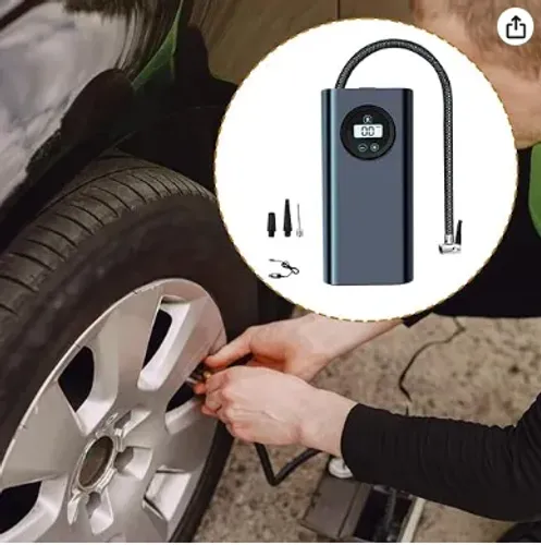 Compressor Bomba de Ar Portátil Recarregável Sem Fio p/ Bicicleta Bike Carro Moto z709 