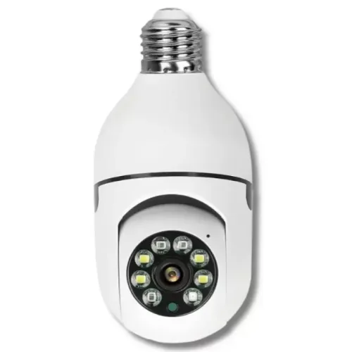 Câmera Lâmpada com Movimento 360° Via Aplicativo Wifi Yoosee