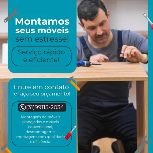 Montador de móveis BH e região.