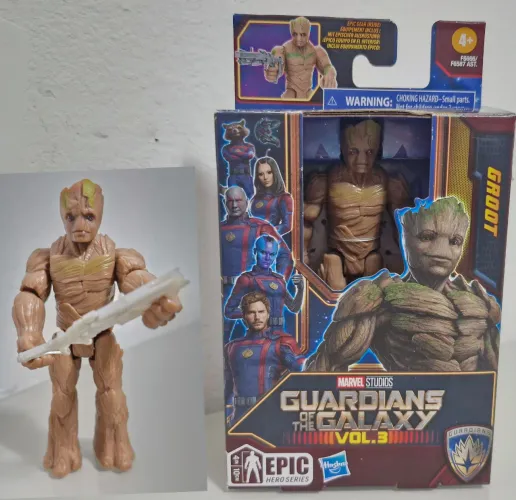 Boneco Groot Guardiões da Galáxia Vol. 3 - Epic Hero Series