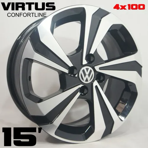 Roda aro 15 Volkswagen Virtus Confortline 4x100 jogo novo 