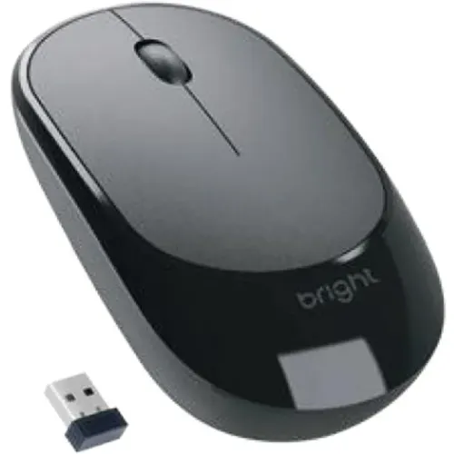 Mouse Sem Fio Bright MS002 Preto - WZetta