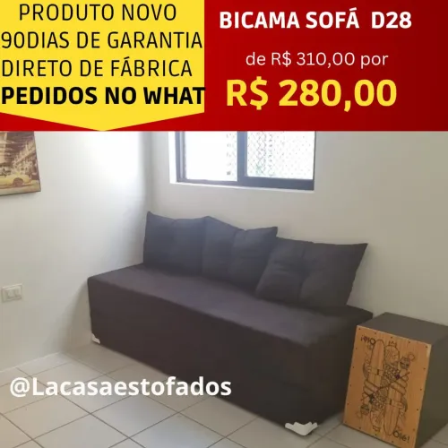 Sofá Cama Bicama D28 - Novo  Lacrado