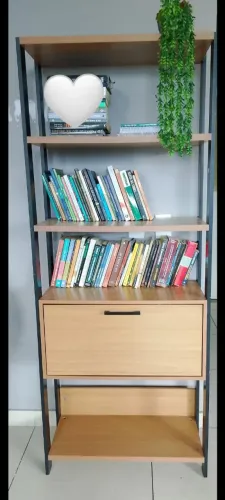 Estante de Livros com Design Moderno