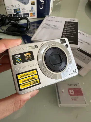 Câmera Digital Sony Cyber-shot DSC-W110 - Completa e em ótimo estado!
