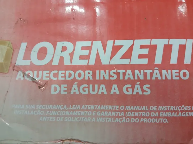 Aquecedor Instantâneo de Água a Gás Lorenzetti