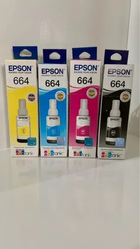 Tintas Epson 664 Ecotank - Cores CMYK
