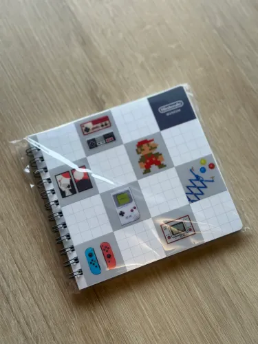 Caderno Espiral Nintendo Museum (Japão) - Oficial, novo e lacrado