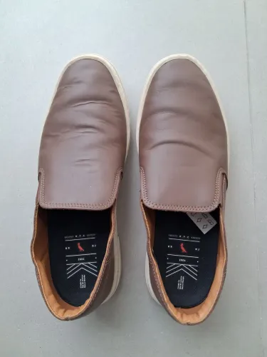 Slip On Reserva de Couro Marrom