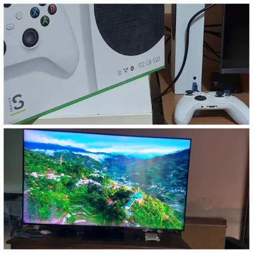 Xbox Series S e Tv Samsung 4K 55 polegadas 