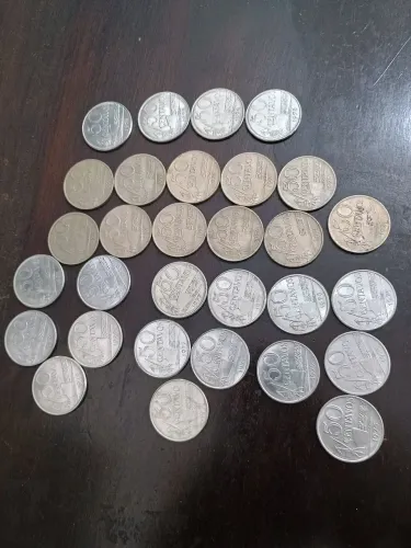 Moedas 50 Centavos - Diversos Anos