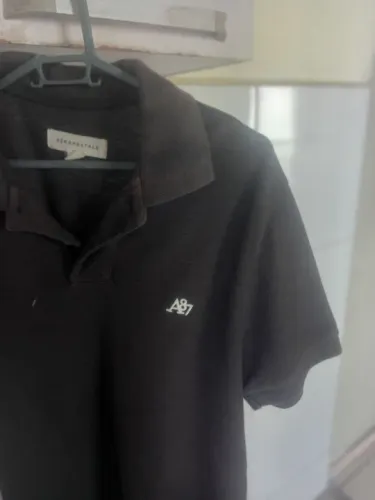 Camiseta Polo Aeropostale A&7 Preta