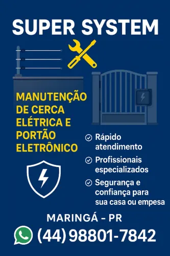 Manutenção Cerca Elétrica e Portão Eletrônico