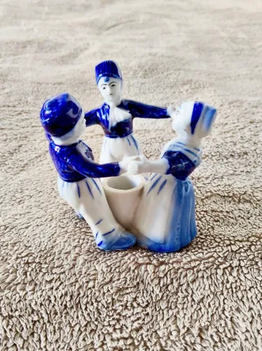 Paliteiro Camponeses Porcelana Delft