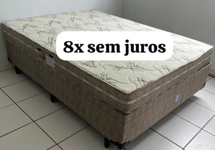 Cama box colchão d33 suporte