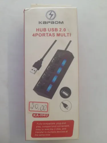 Hub USB 2.0 4 Portas - KAPBOM