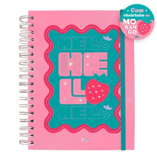 Caderno DAC Hello - Com cheirinho de morango