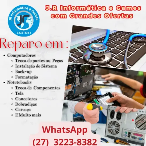 Manutenção e Conserto em computadores Notebook? Nós temos Assistência técnica própria