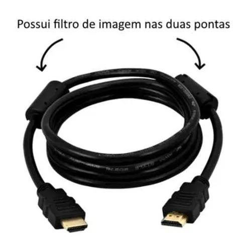 Cabo HDMI 4K 3 Metros com Filtros
