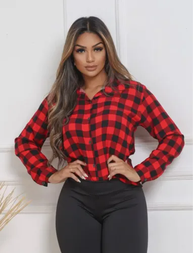 Camisa xadrez Feminina