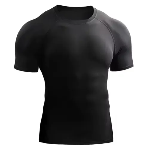 Camisa térmica Rashguard compressão manga curta