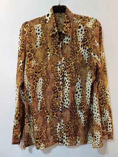 Camisa Dudalina Animal Print semi-nova, tam.44.