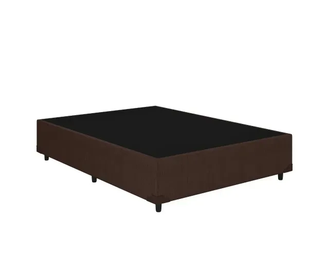 !!! FRETE GRATIS !!! Base Box Casal 138x188 Blindado Corino Marrom