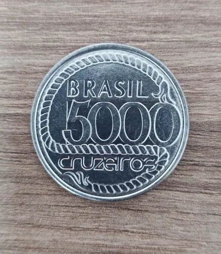 Moeda 5000 Cruzeiros de 1992 Sob