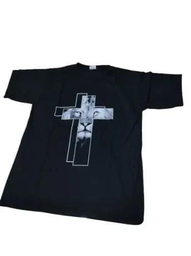 Camiseta Leão com Cruz