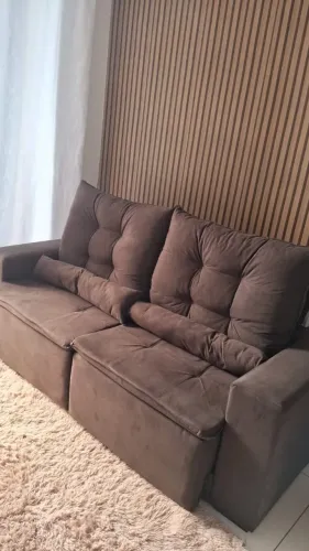 SOFA 200M RETRATIL DEBORA C/ PILOW- CHAMA NO ZAP