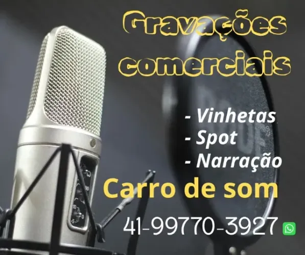 Gravações para lojas e igrejas e festas