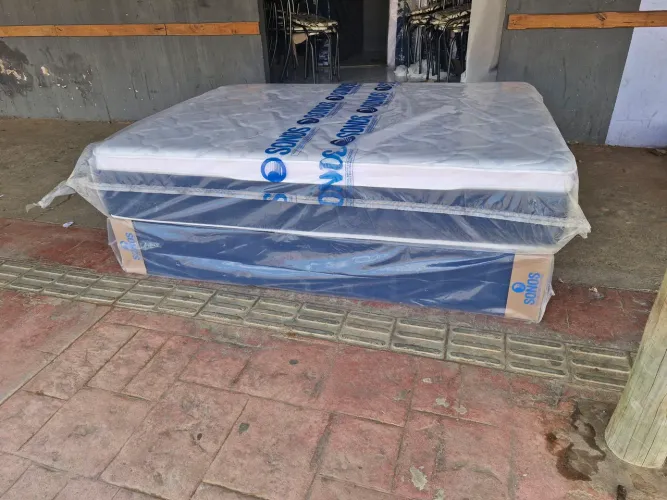 Camas Box Casal- COM COLCHÃO DE MOLA