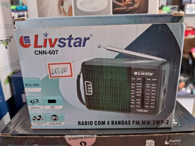 Rádio Livstar CNN-607 - 4 Bandas