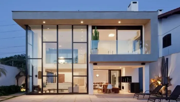 Fachadas em vidro, sua casa moderna