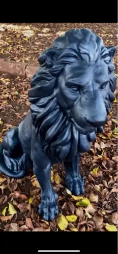 Escultura de Leão Decorativa