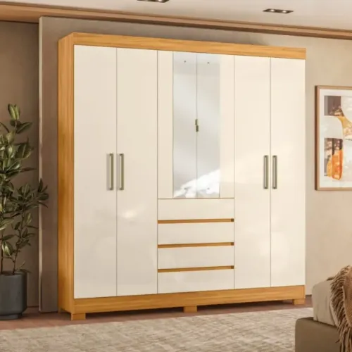 Guarda-Roupa 6 Portas Ópera  2,01 cm Pronta Entrega 