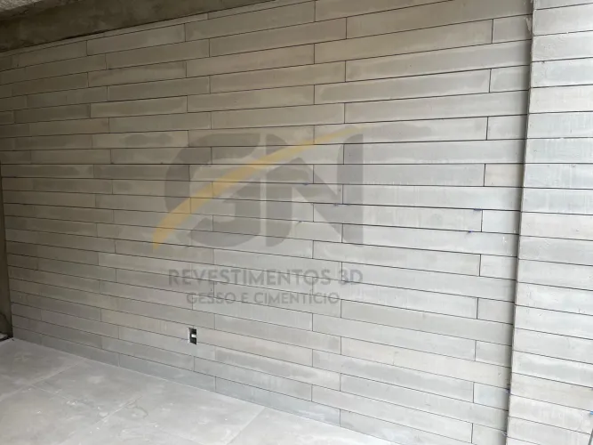 Revestimento Cimenticio - Ripas aparente 1,00x12