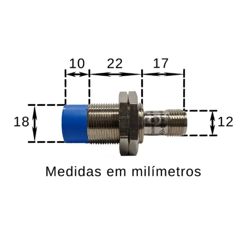 Sensor de proximidade Indutivo IME18-12NNSZC0K SICK