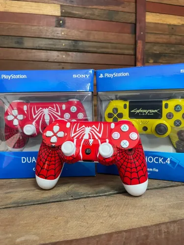 Controle PS4 PC TV Spider-Man ENTREGAMOS COM GARANTIA 
